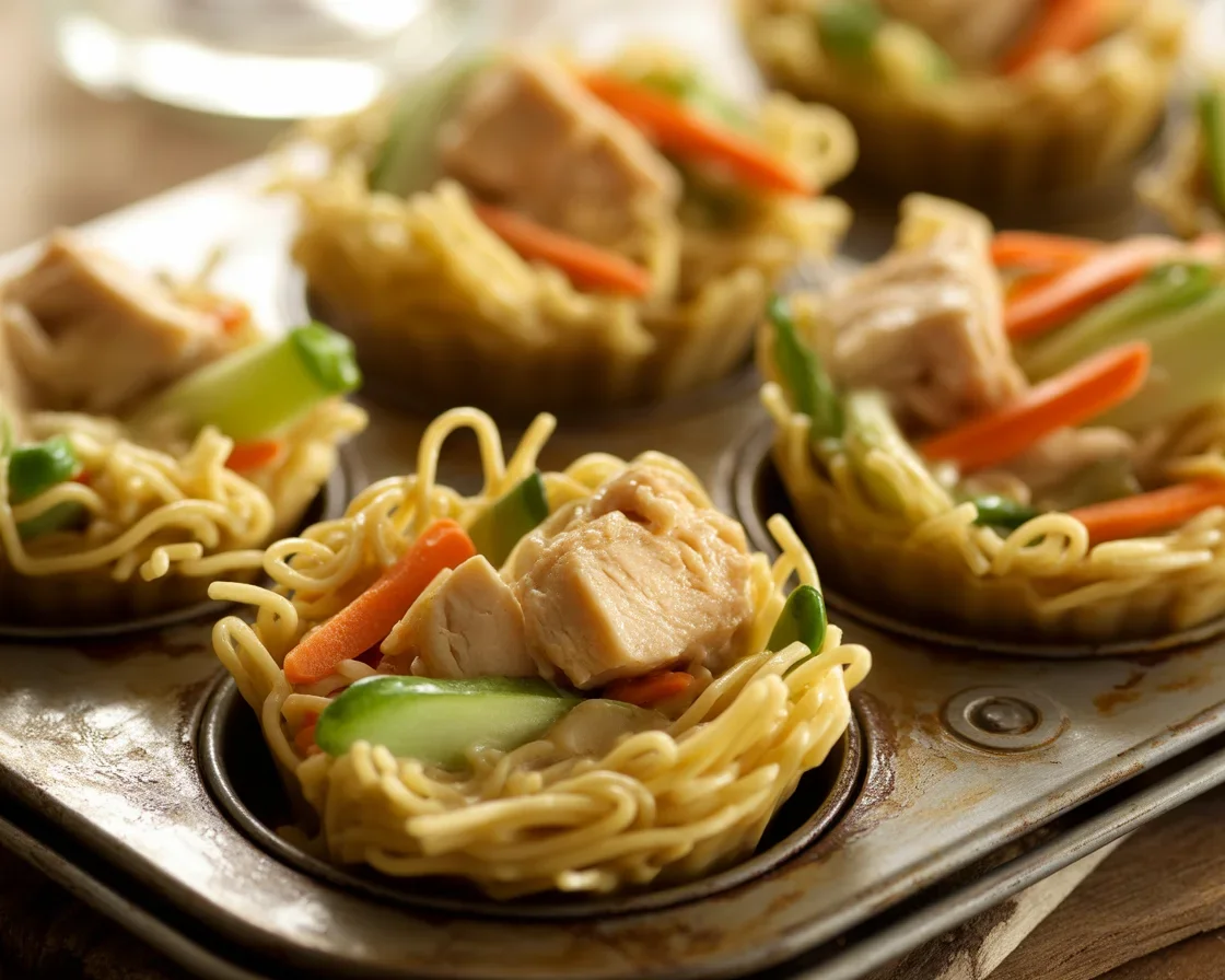 Mini Pancit Canton stir-fried noodles with sweet-salty soy sauce