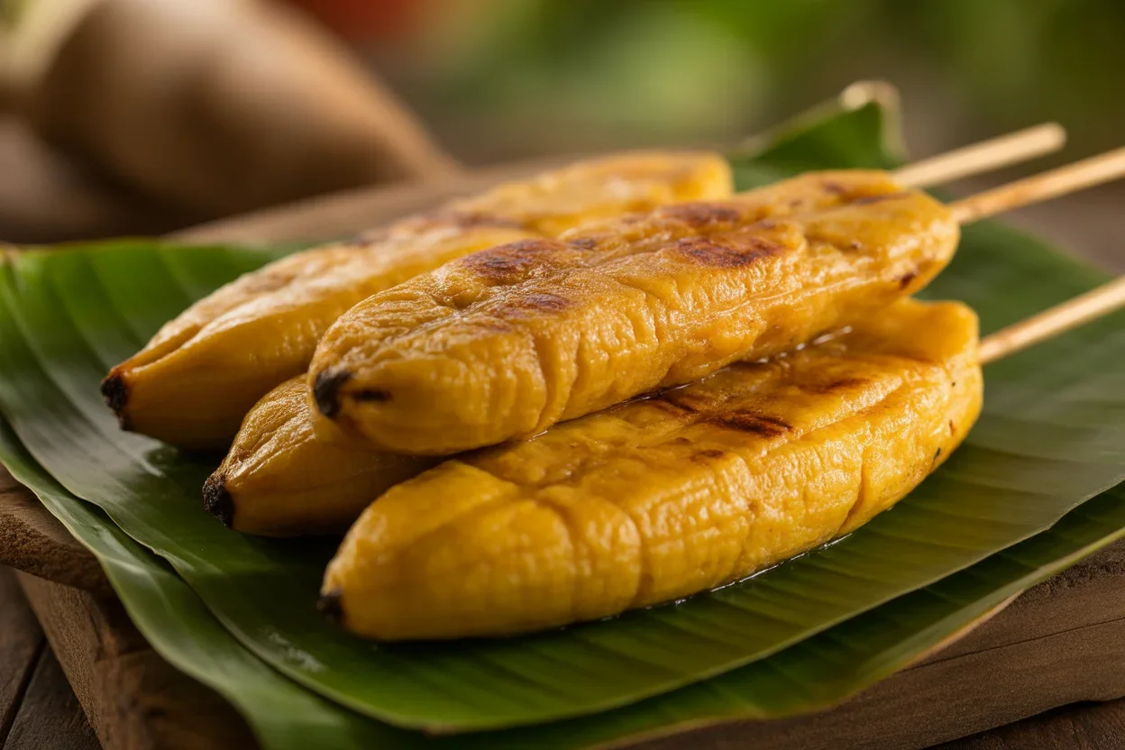 banana cue filipino street food