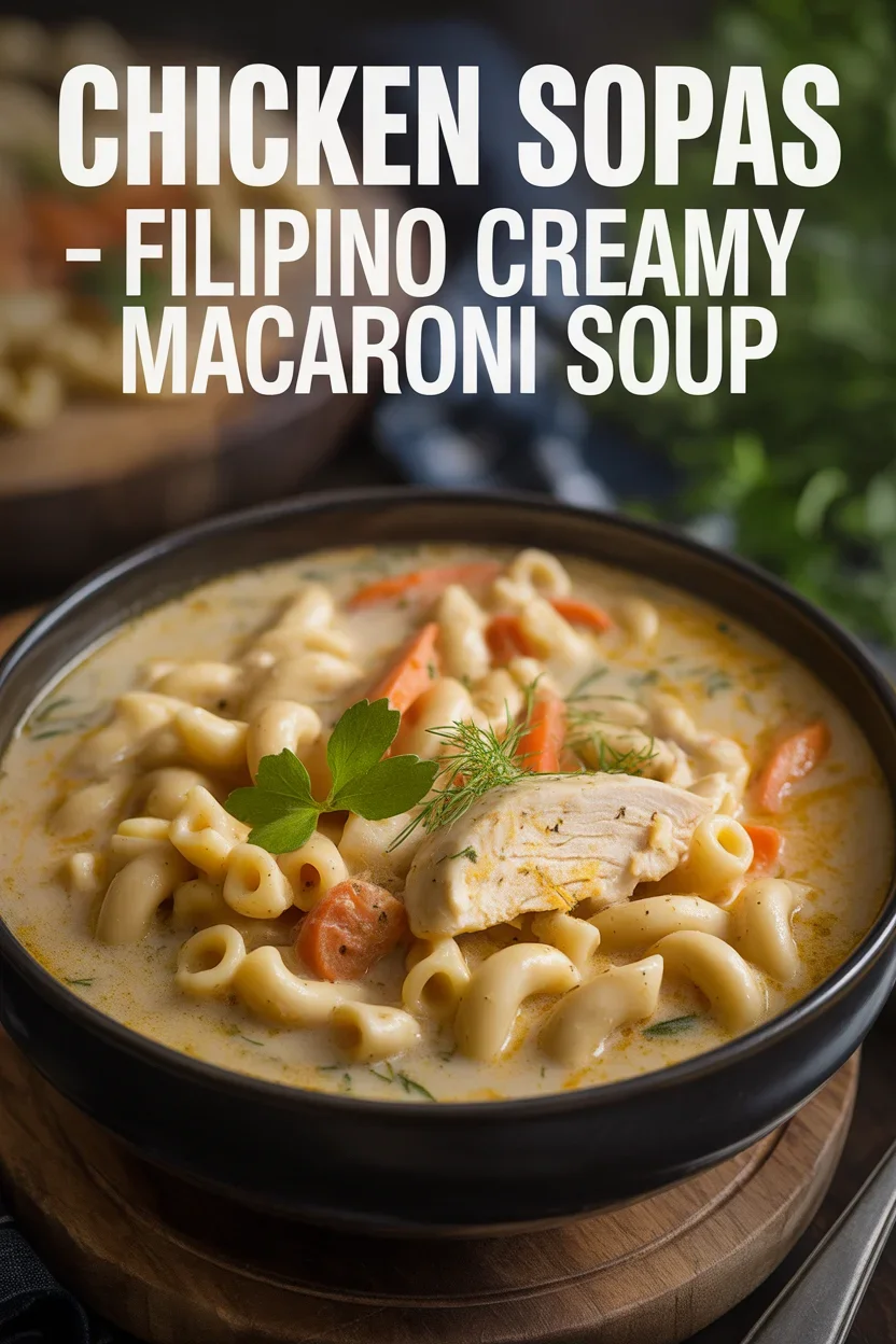 Chicken Sopas – Filipino Creamy Macaroni Soup 4 Chicken Sopas – Filipino Creamy Macaroni Soup