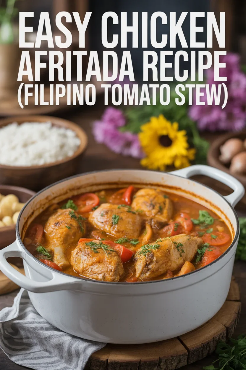 Easy Chicken Afritada Recipe (Filipino Tomato Stew) 4 easy chicken afritada recipe