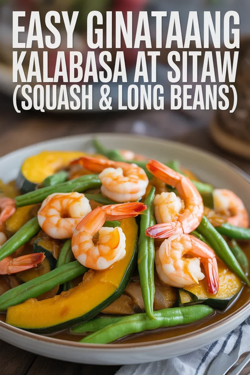 Easy Ginataang Kalabasa at Sitaw (Squash & Long Beans) 4 easy ginataang kalabasa at sitaw
