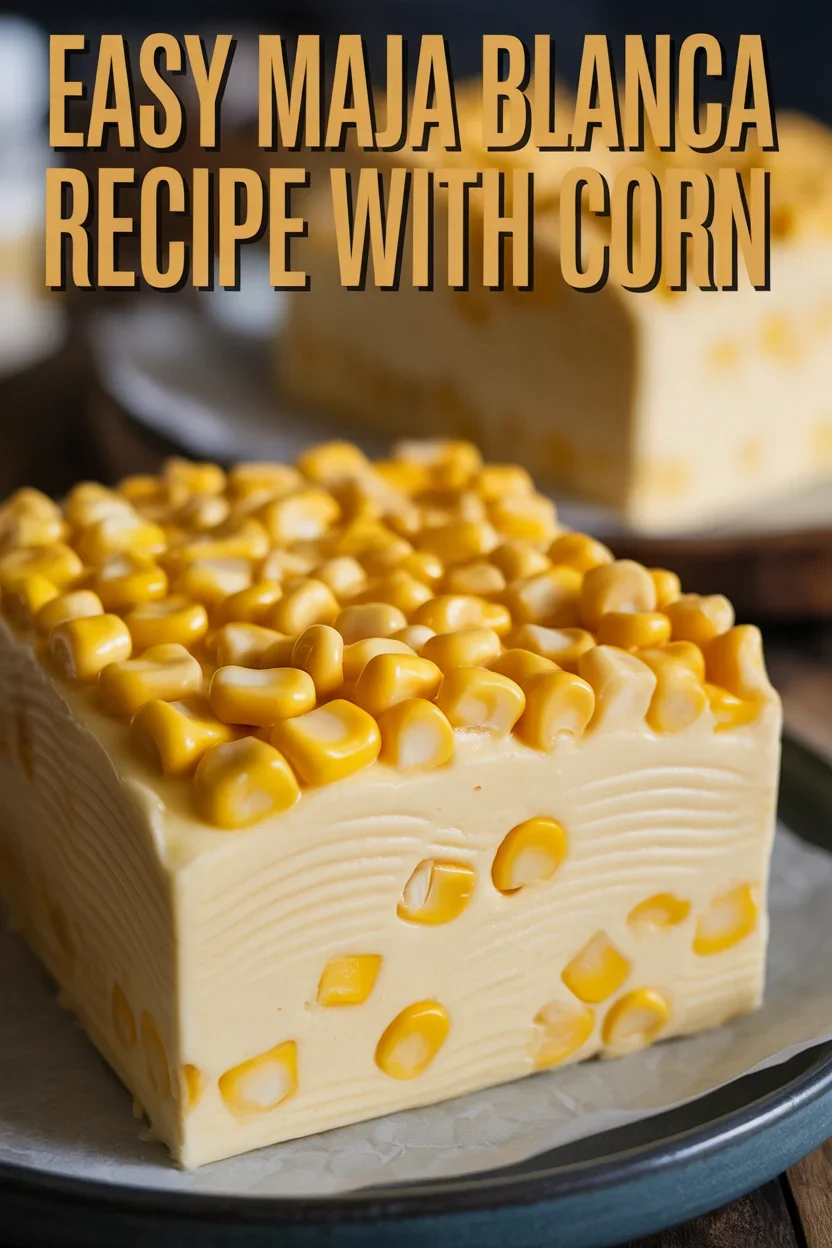 Easy Maja Blanca Recipe with Corn