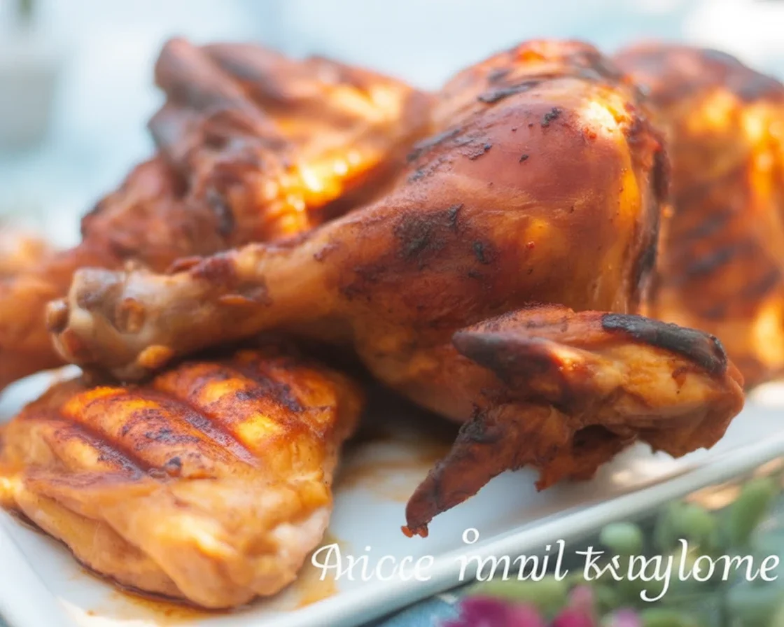 Filipino chicken BBQ oven recipe featuring tender marinated chicken thighs cooked to perfection.