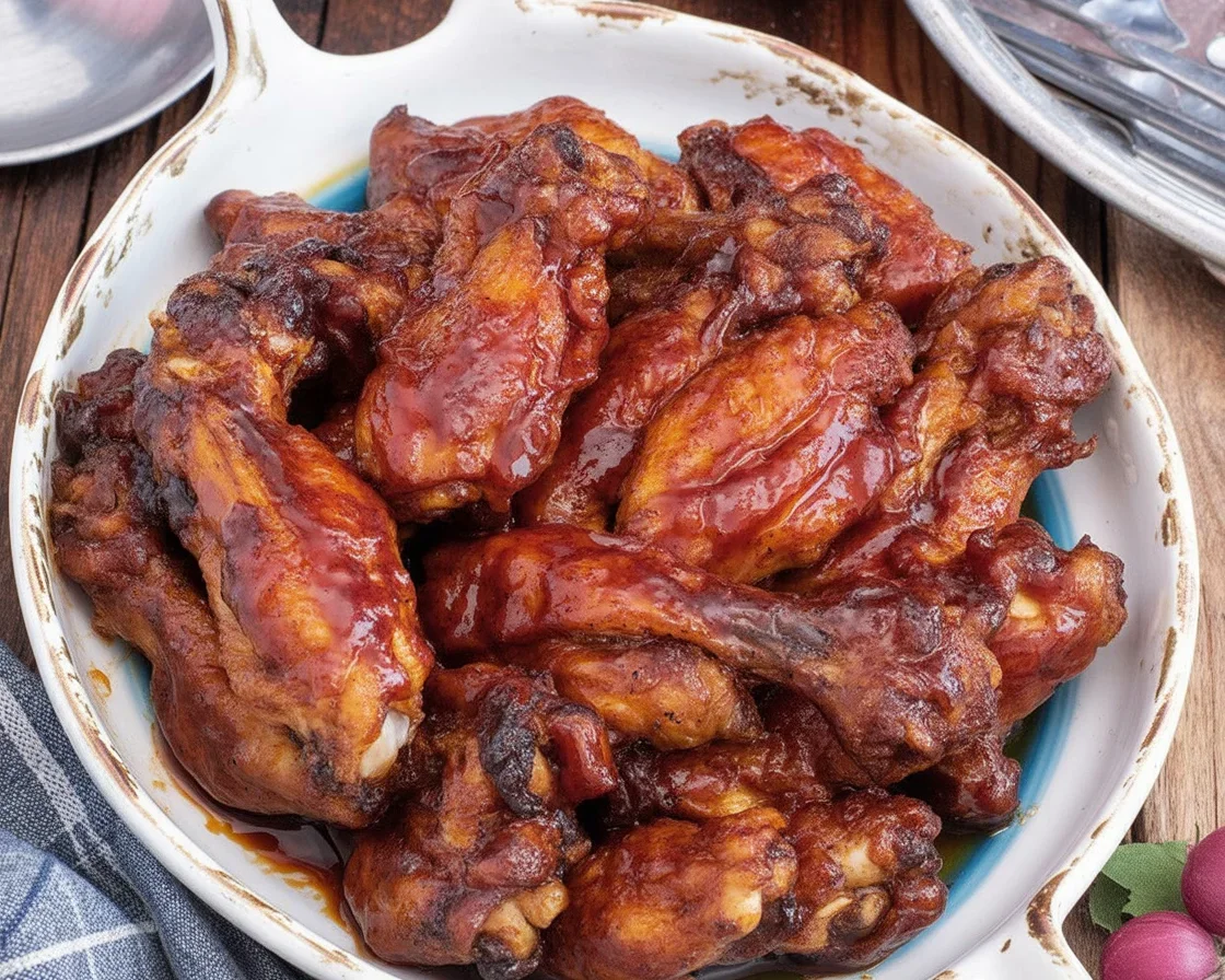 Homemade Filipino Chicken Tocino served with garlic rice and eggs