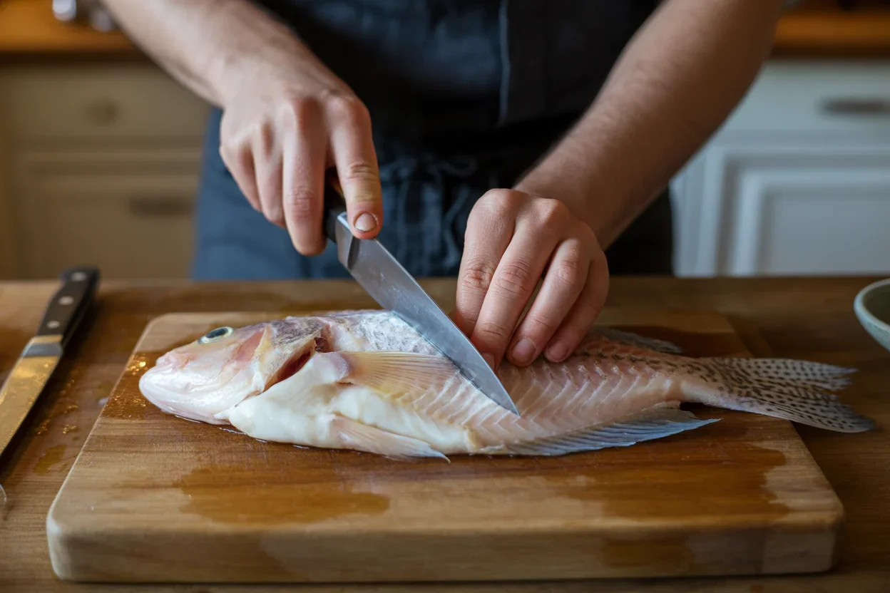 Pan-Fried Tilapia Filipino Style with Vinegar Dip