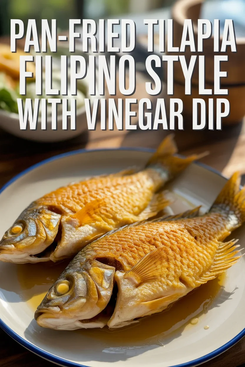 Pan-Fried Tilapia Filipino Style with Vinegar Dip 4 Pan-Fried Tilapia Filipino Style with Vinegar Dip