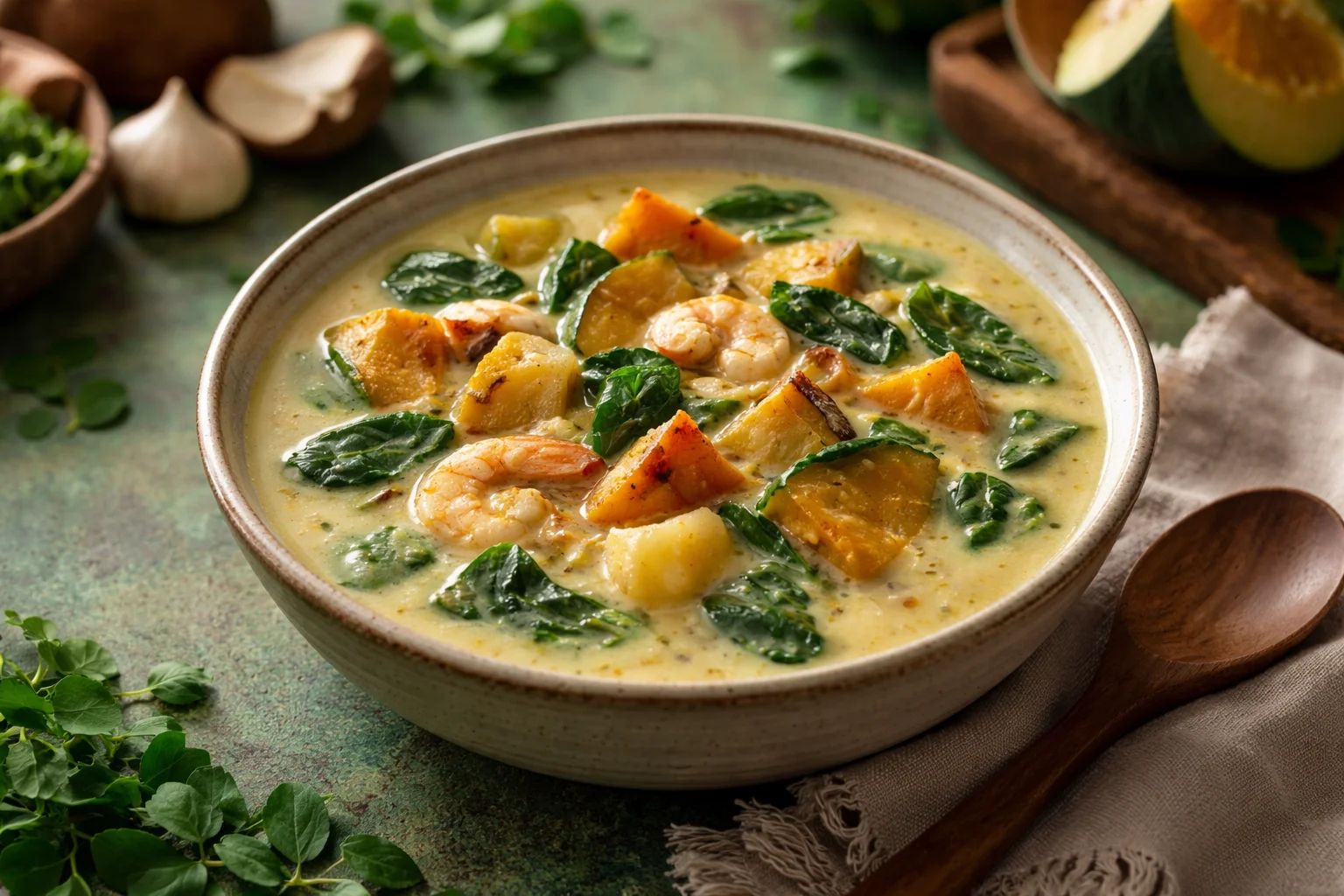 Creamy Filipino Squash Soup Recipe: A Cozy Coconut Delight