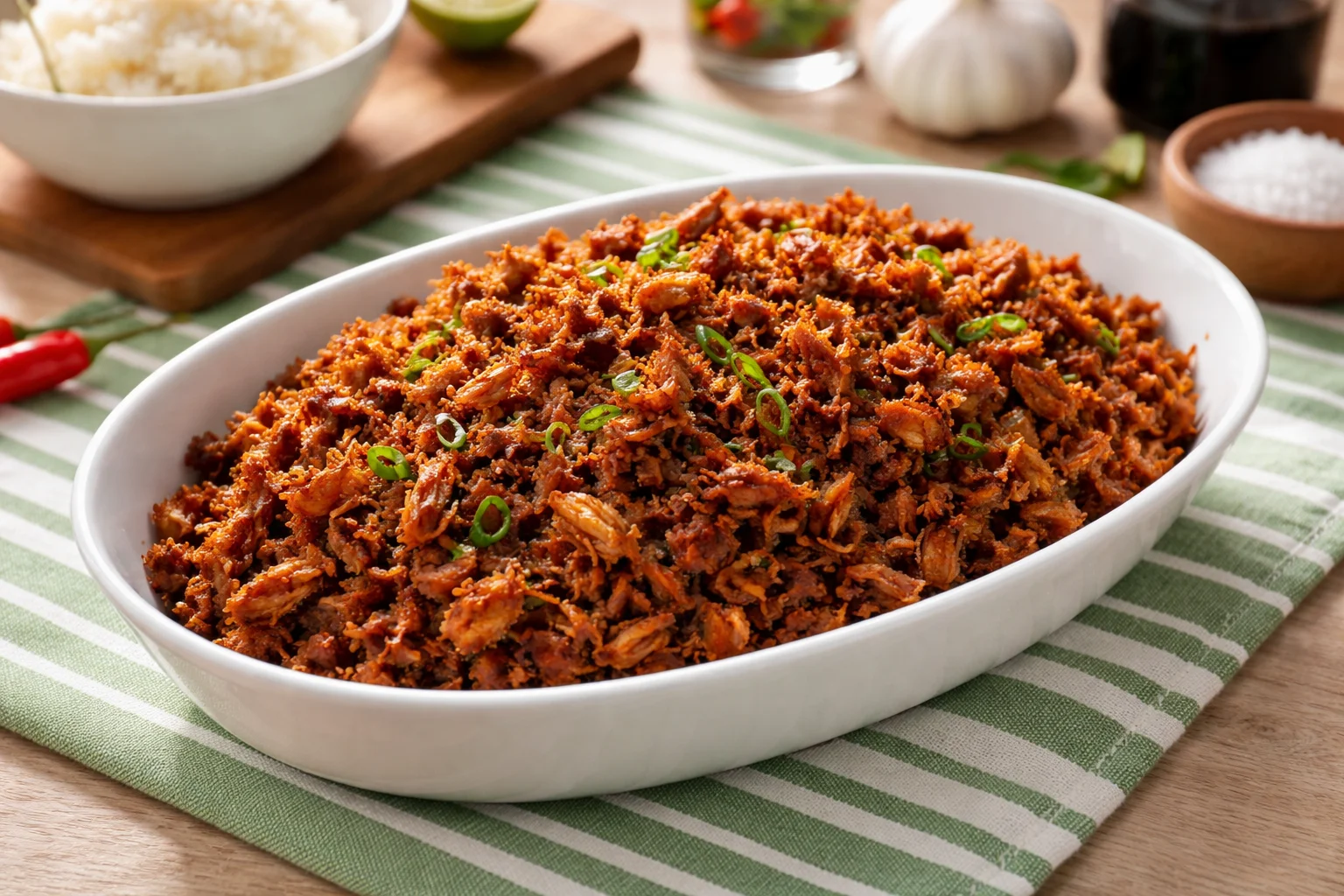 baked chicken adobo flakes recipe &mdash; Baked Chicken Adobo Flakes (Crispy & Easy)