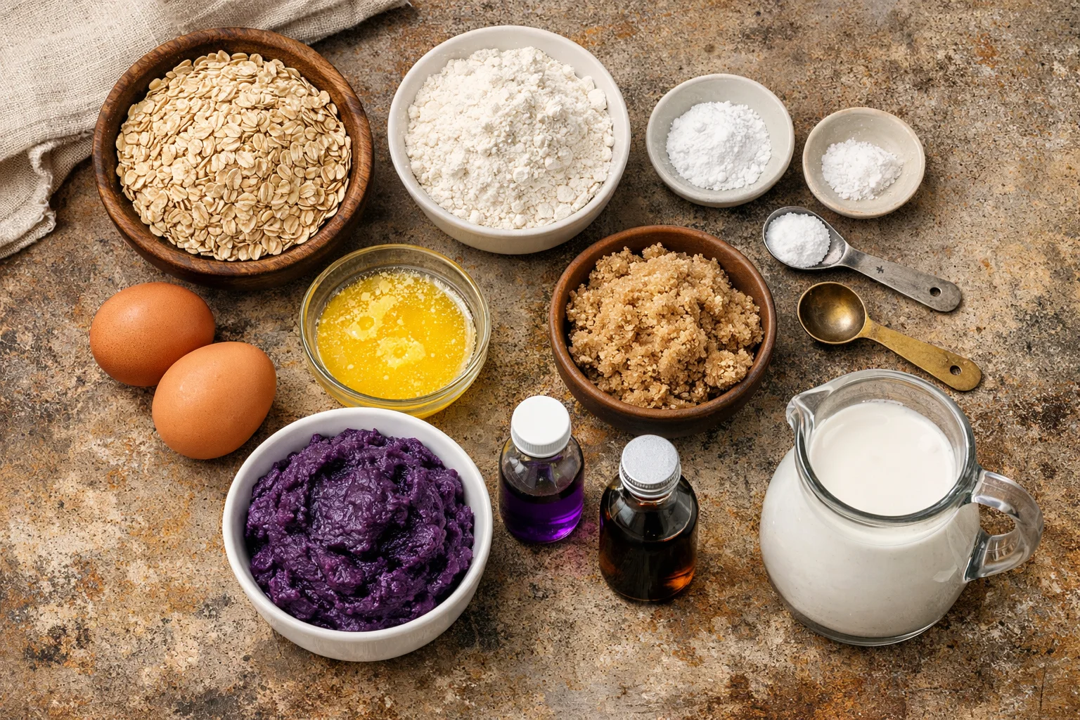 Deliciously Simple Easy Baked Ube Oatmeal Bars to Try Today