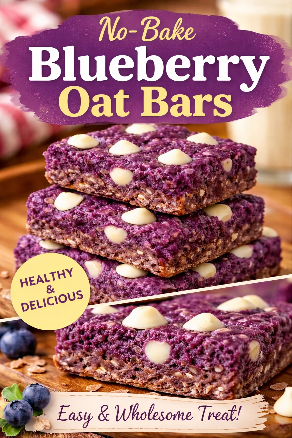 Deliciously Simple Easy Baked Ube Oatmeal Bars to Try Today