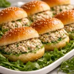 Filipino Chicken Slider Sandwiches served at a vibrant party table.