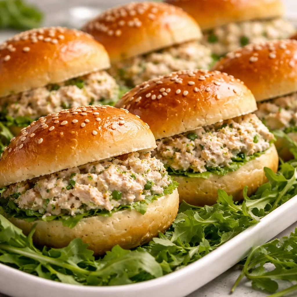 Filipino Chicken Slider Sandwiches served at a vibrant party table.