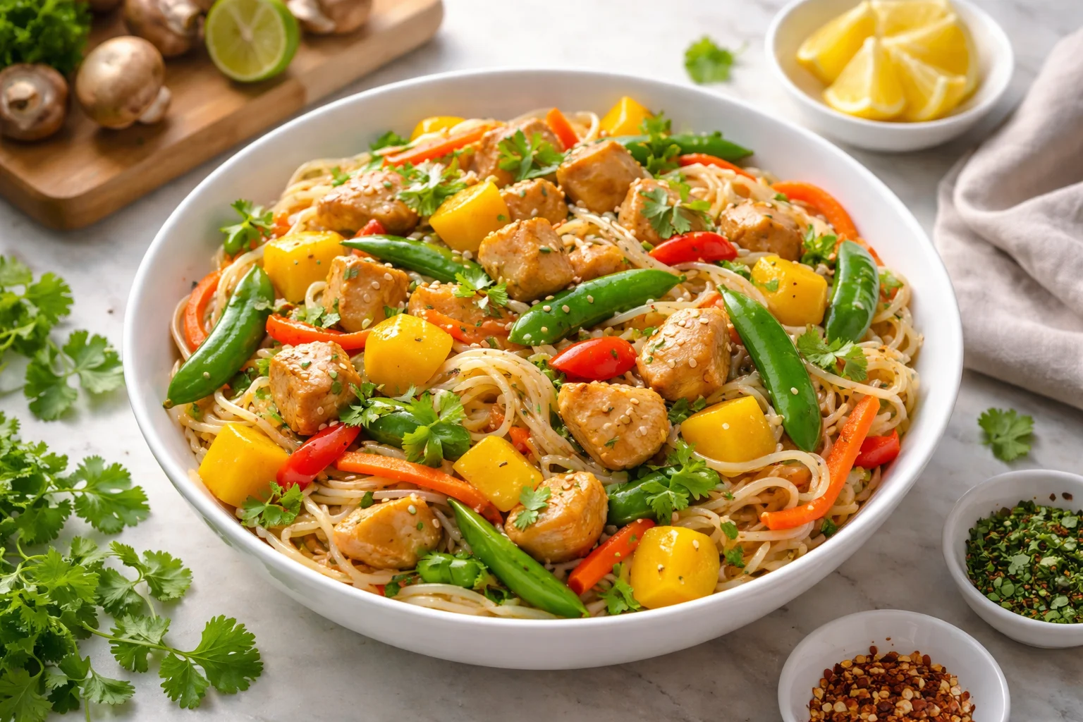 filipino mango chicken stir fry &mdash; Mango Chicken Stir Fry Filipino Style