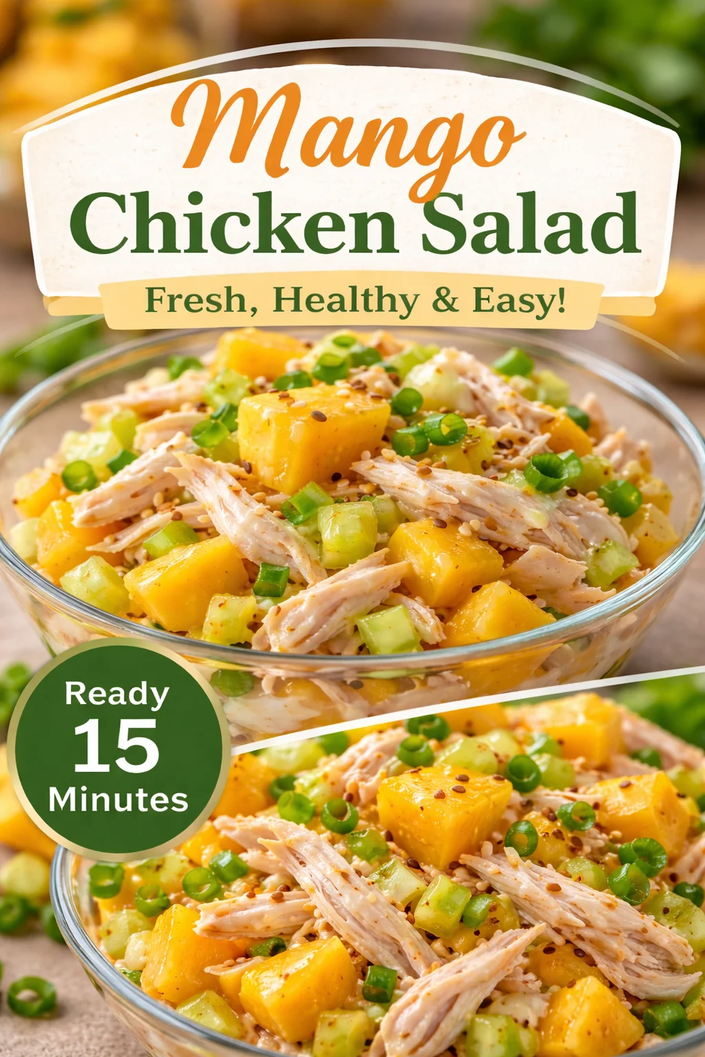 mango coconut chicken salad filipino &mdash; Mango Coconut Chicken Salad Filipino Style