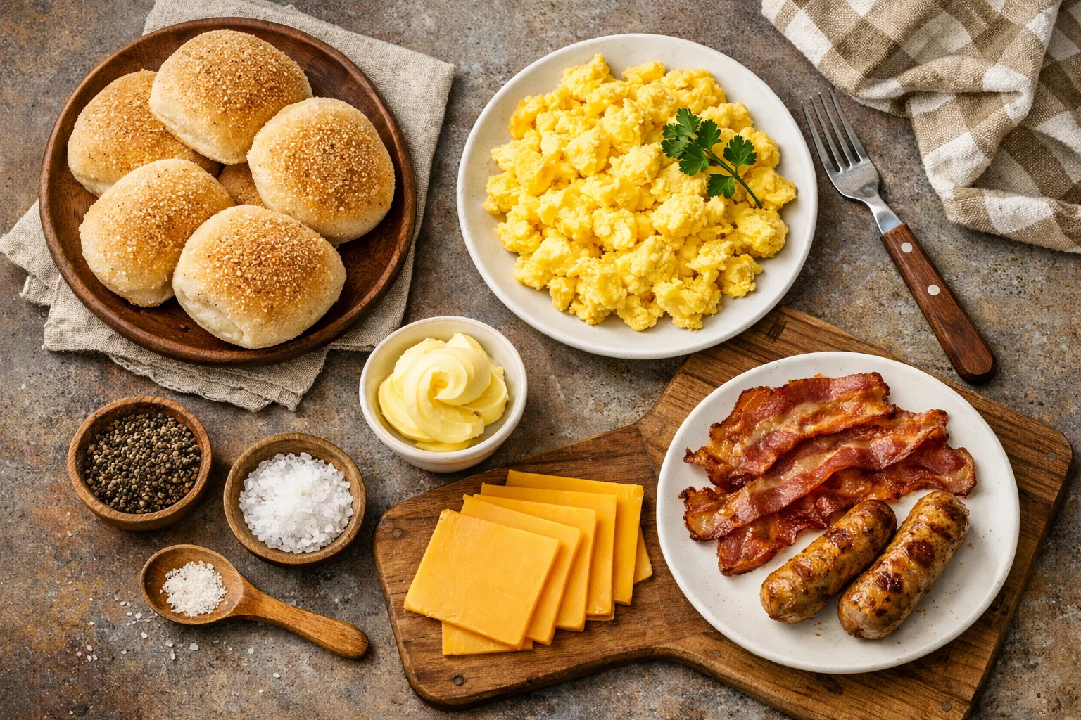pandesal egg breakfast sliders &mdash; Pandesal Egg Breakfast Sliders