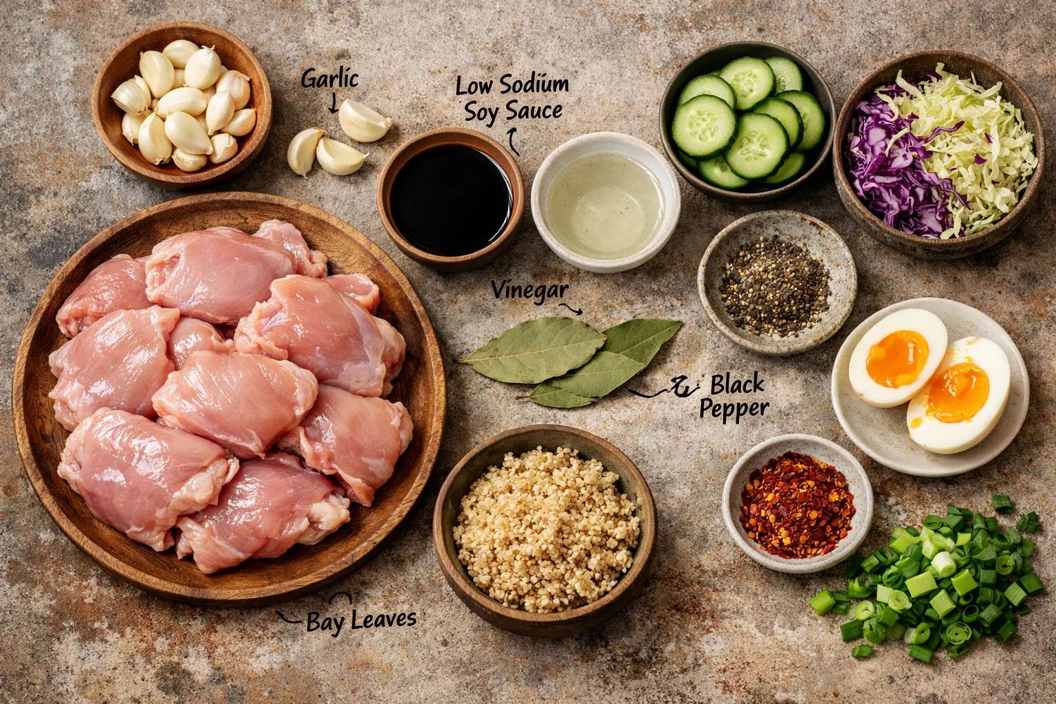 low calorie chicken adobo bowl &mdash; Low Calorie Chicken Adobo Bowl