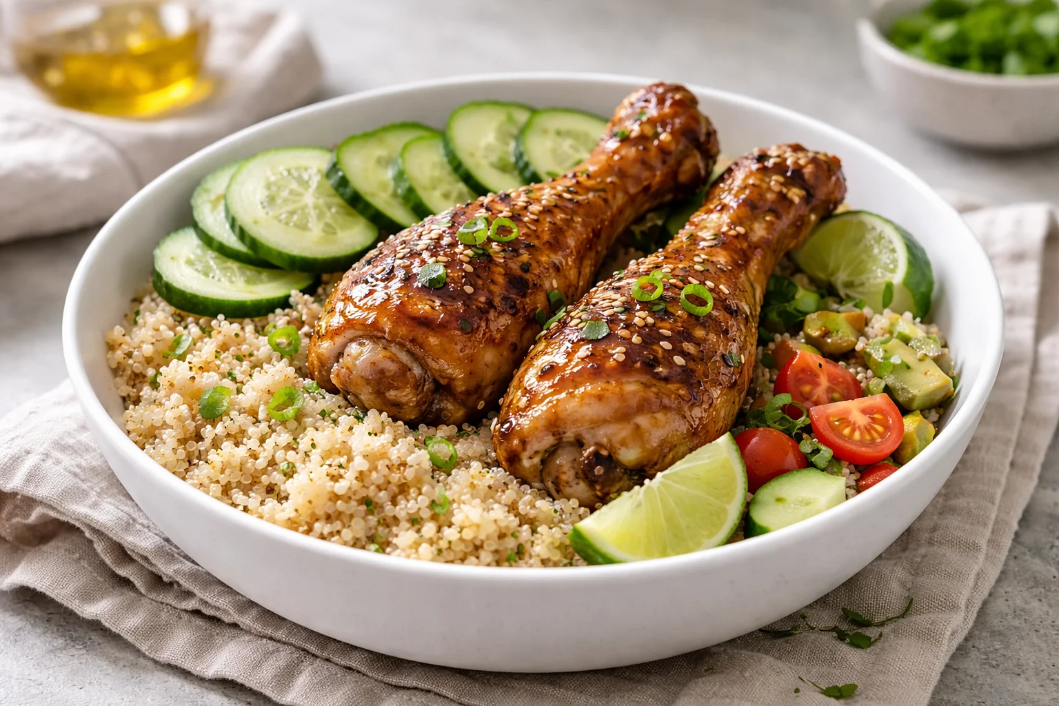 Savory Chicken Adobo Quinoa Bowl for a Healthy Twist