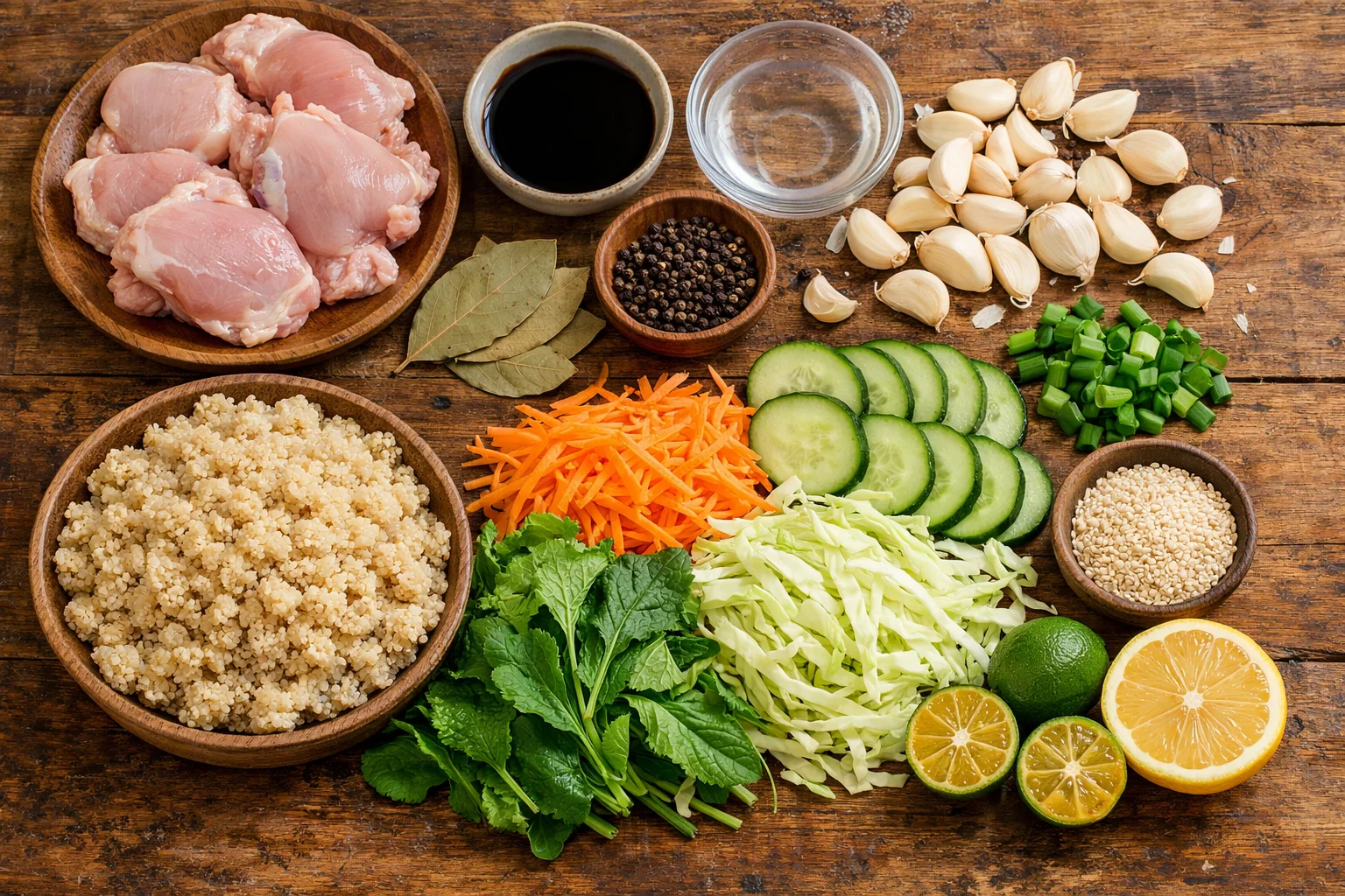 chicken adobo quinoa bowl healthy &mdash; Healthy Chicken Adobo Quinoa Bowl