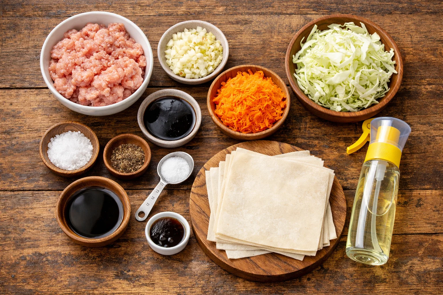air fryer chicken lumpia cups
