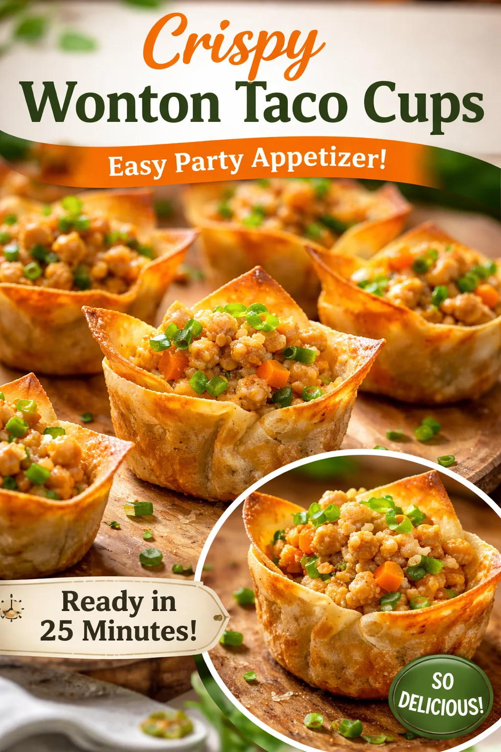 air fryer chicken lumpia cups