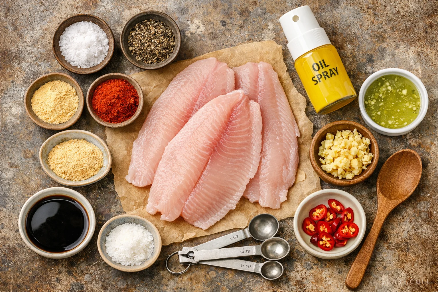 air fryer tilapia fillets garlic calamansi