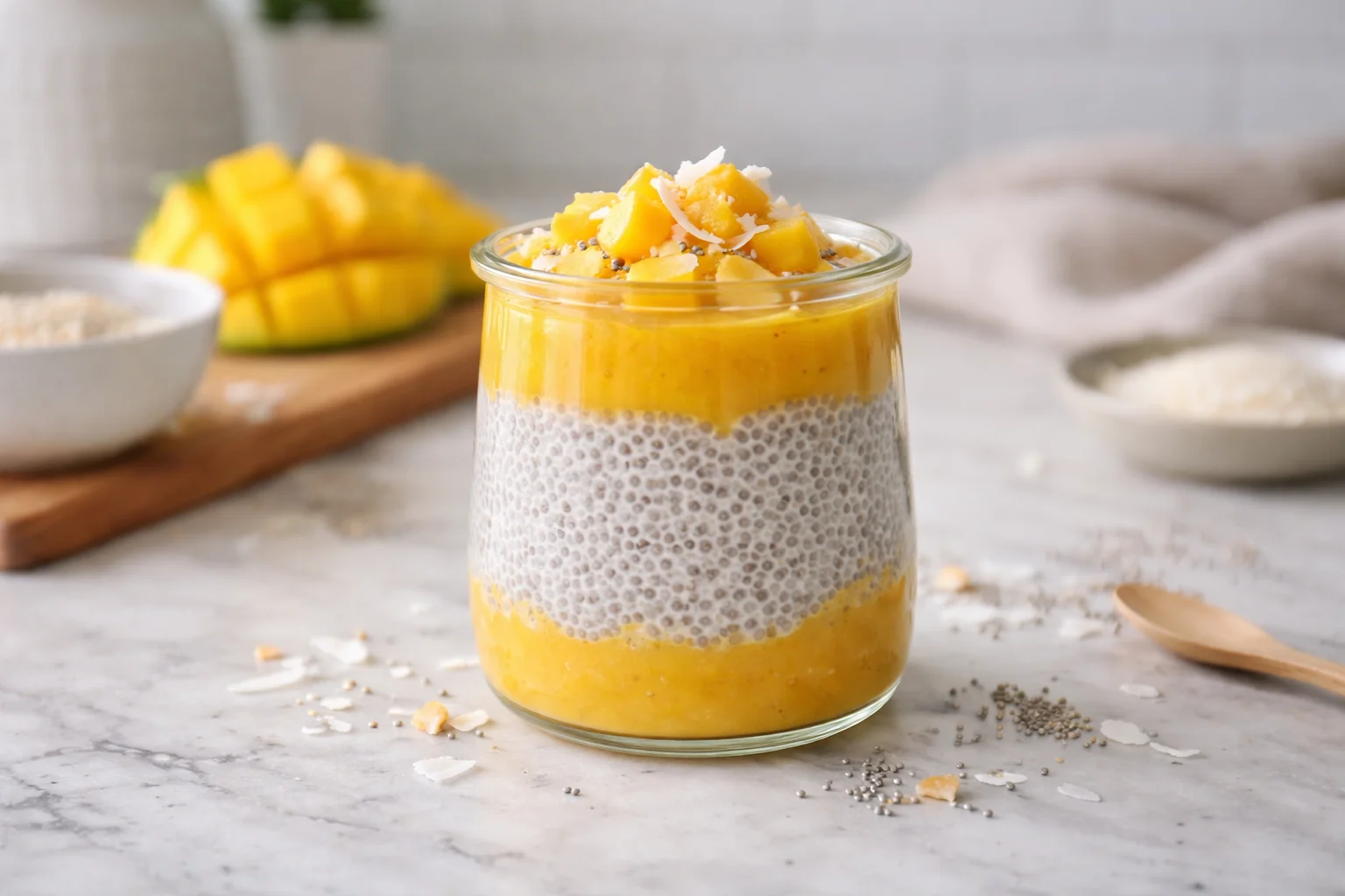 Delicious Mango Coconut Chia Cups for a Refreshing Treat