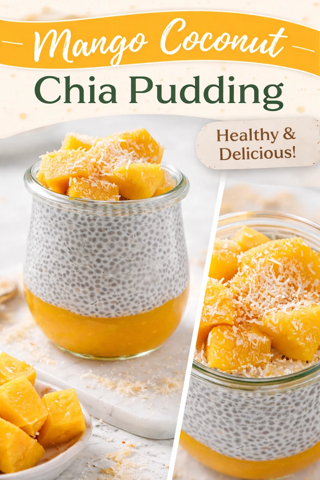 Delicious Mango Coconut Chia Cups for a Refreshing Treat