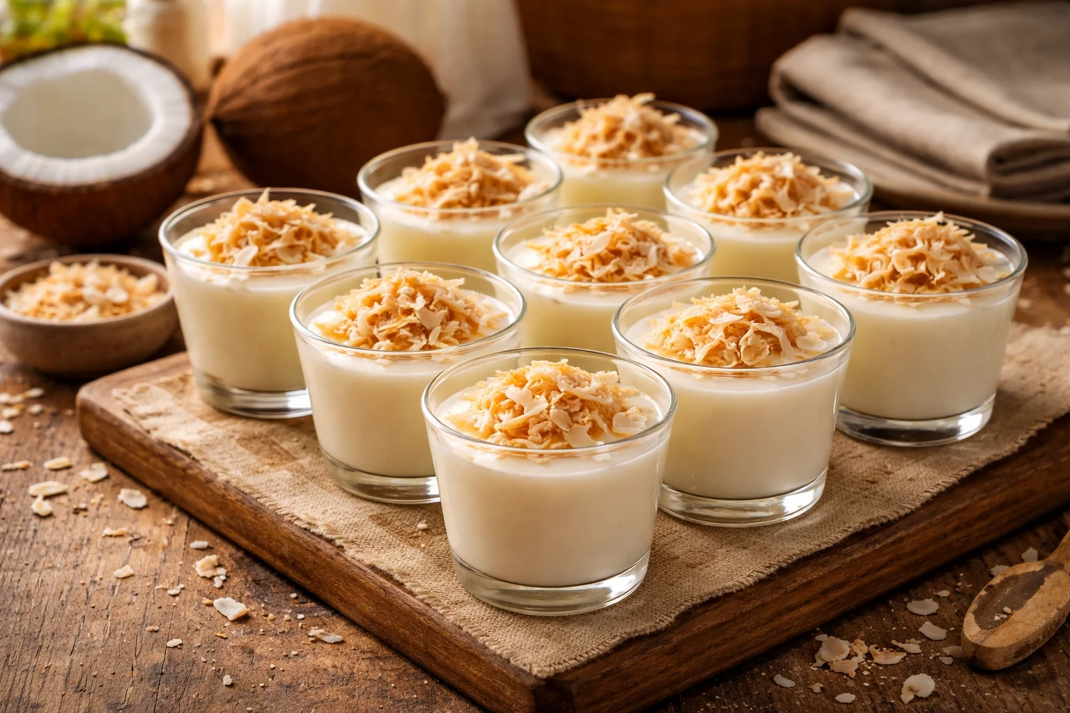 Delicious Mini Maja Blanca Dessert Cups You&rsquo;ll Love