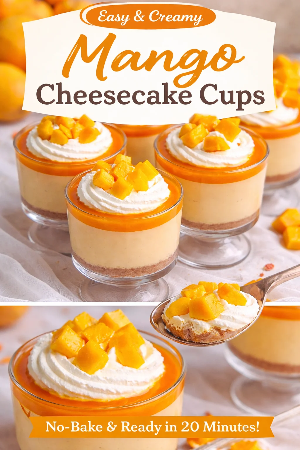 Delicious No-Bake Mango Graham Cups to Satisfy Your Cravings