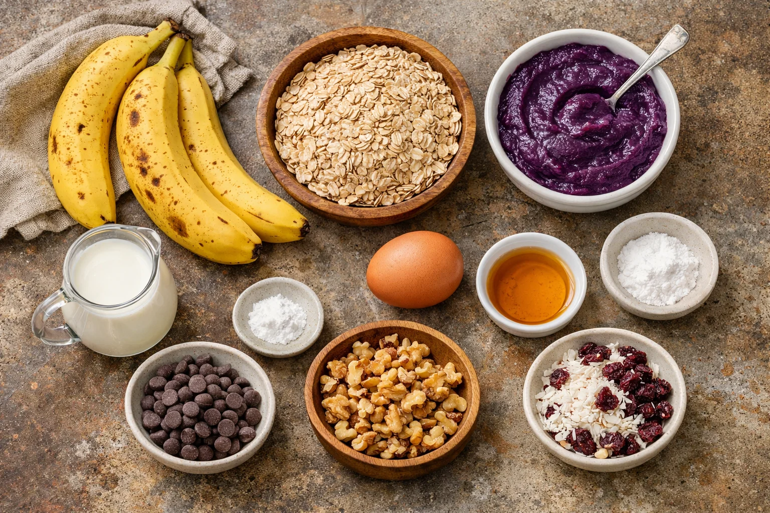 ube banana oatmeal bars &mdash; Ube Banana Oatmeal Bars