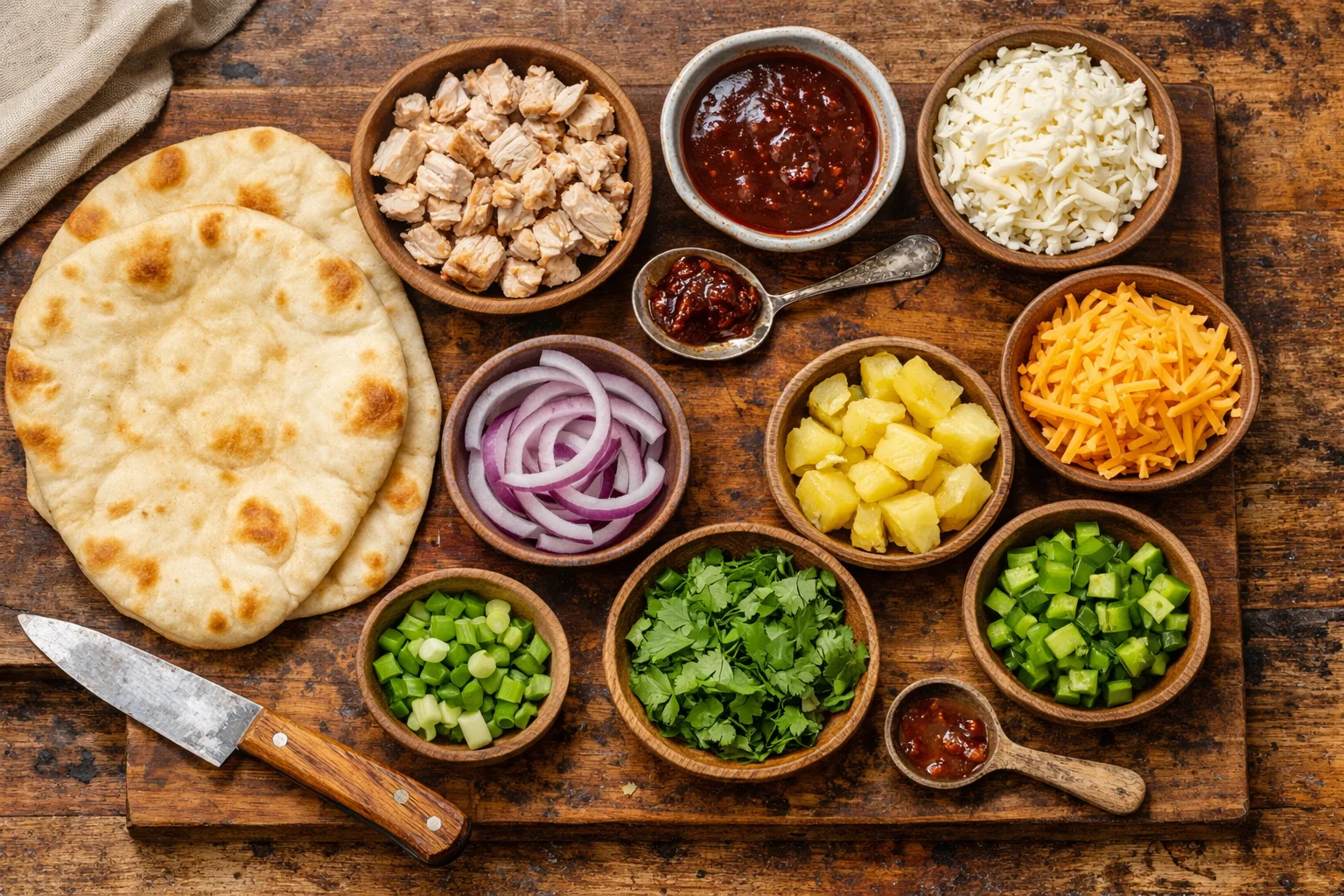 Savory Adobo Chicken Flatbread Pizza &ndash; A Flavorful Twist