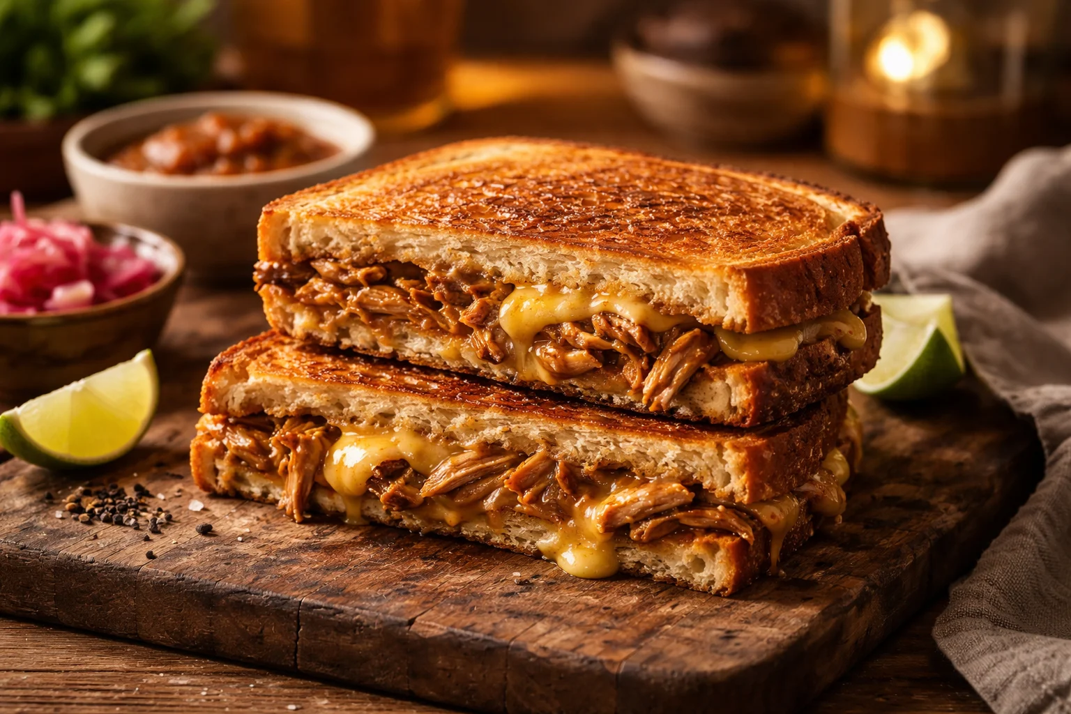 Savory Chicken Adobo Grilled Cheese Sandwich You Need to Try!