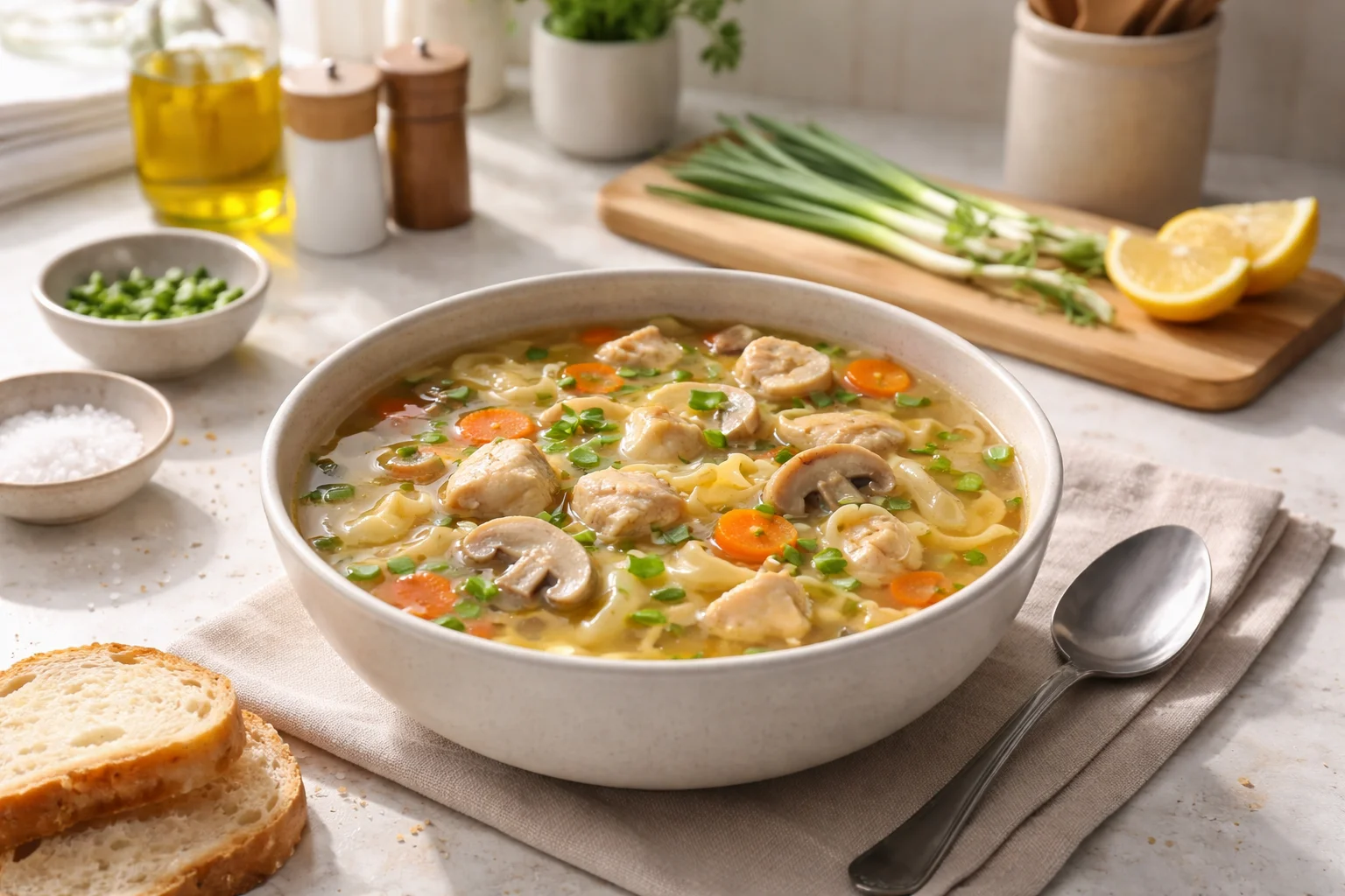 filipino chicken noodle bake &mdash; Filipino Chicken Noodle Bake