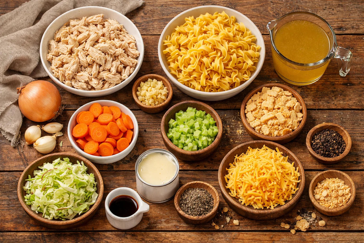 filipino chicken noodle bake &mdash; Filipino Chicken Noodle Bake